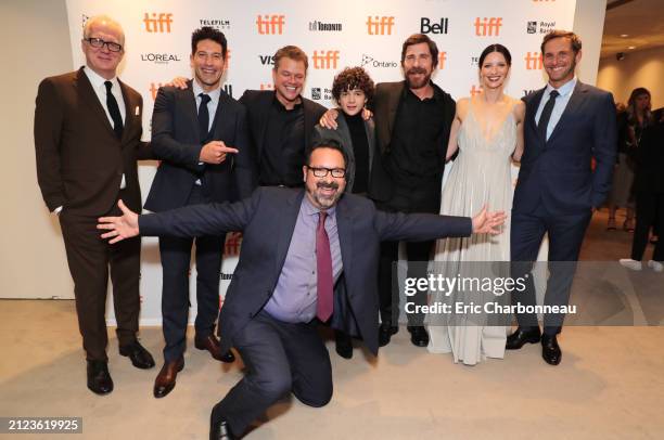 James Mangold, Director/Producer, Tracy Letts, Jon Bernthal, Matt Damon, Noah Jupe, Christian Bale, Caitriona Balfe, Josh Lucas seen at Twentieth...