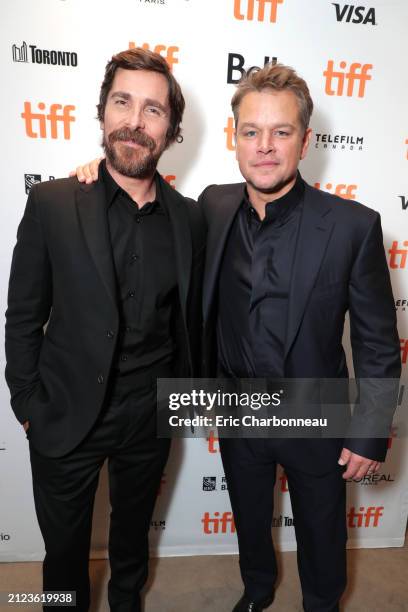 Christian Bale, Matt Damon seen at Twentieth Century Fox FORD V FERRARI Premiere at the Toronto International Film Festival, Toronto, Canada - 9 Sep...