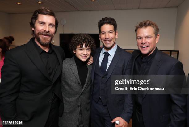 Christian Bale, Noah Jupe, Jon Bernthal, Matt Damon seen at Twentieth Century Fox FORD V FERRARI Premiere at the Toronto International Film Festival,...