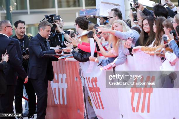 Matt Damon seen at Twentieth Century Fox FORD V FERRARI Premiere at the Toronto International Film Festival, Toronto, Canada - 9 Sep 2019