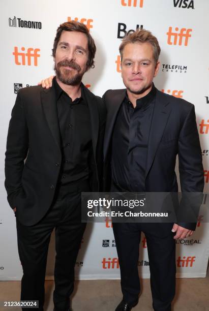 Christian Bale, Matt Damon seen at Twentieth Century Fox FORD V FERRARI Premiere at the Toronto International Film Festival, Toronto, Canada - 9 Sep...