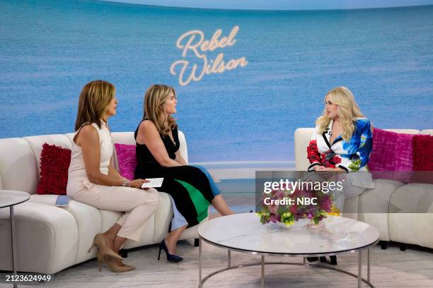 Hoda Kotb, Jenna Bush Hager and Rebel Wilson on Monday, April 1, 2024 --