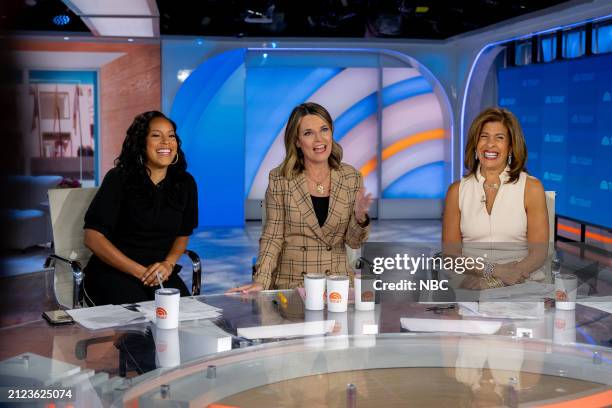 Sheinelle Jones, Savannah Guthrie and Hoda Kotb on Monday, April 1, 2024 --