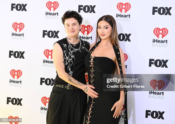 Jesse Sulli and Francesca Farago at the 2024 iHeartRadio Music Awards held at the Dolby Theatre on April 1, 2024 in Los Angeles, California.