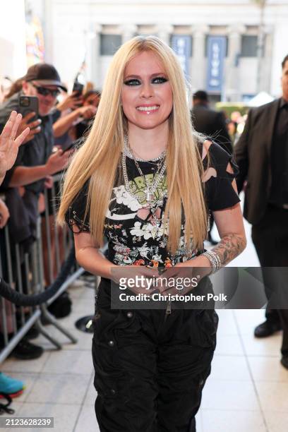 Avril Lavigne at the 2024 iHeartRadio Music Awards held at the Dolby Theatre on April 1, 2024 in Los Angeles, California.
