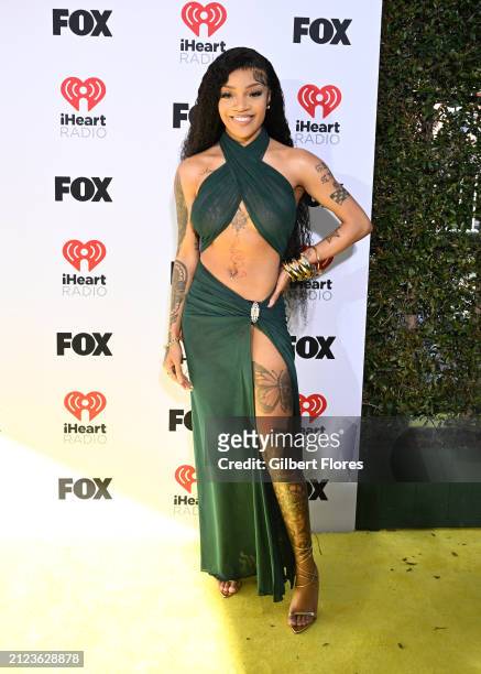 GloRilla at the 2024 iHeartRadio Music Awards held at the Dolby Theatre on April 1, 2024 in Los Angeles, California.