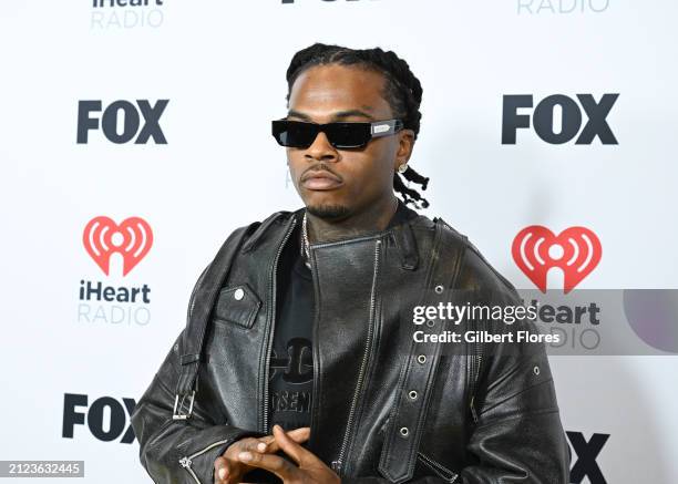 Gunna poses in the press room at the 2024 iHeartRadio Music Awards held at the Dolby Theatre on April 1, 2024 in Los Angeles, California.