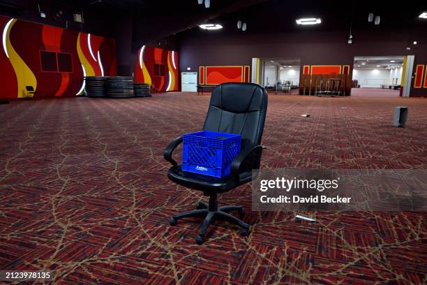 Convention room is used as storage at the Tropicana Las Vegas on March 29 in Las Vegas, Nevada. The hotel-casino opened in 1957 and will close on...