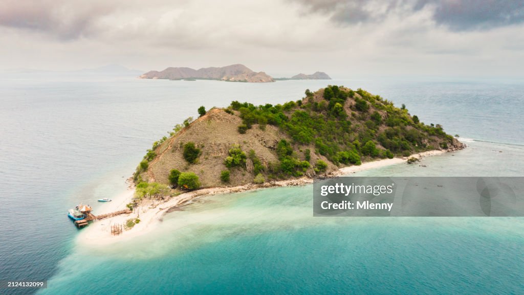 Kelor Island Komodo National Park Indonesia Pulau Kelor Aerial Panorama