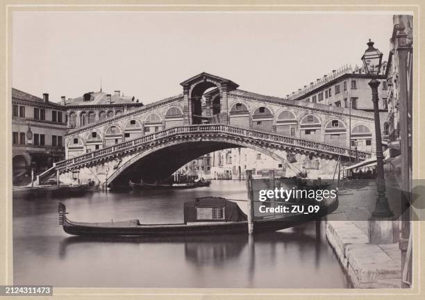 illustrazioni stock, clip art, cartoni animati e icone di tendenza di veduta storica di venezia, italia, fotografia originale, pubblicata nel 1870 circa - souvenir