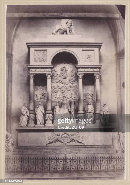 historical view of venice, italy, original photograph, published ca. 1870 - tiziano vecellio stock-grafiken, -clipart, -cartoons und -symbole