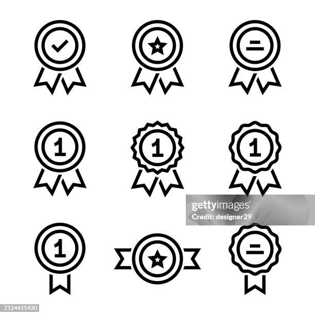 quality badge vector set. - client first stock illustrations