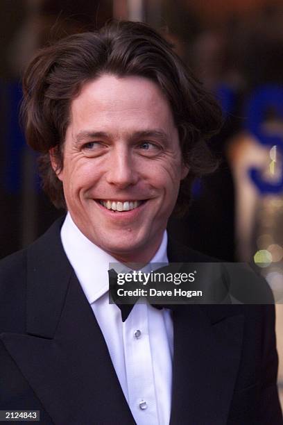 Actor Hugh Grant attends the BAFTA film awards held in Leicester Square, London on April 9 2000. Hugh picked up the Best Actress award on behalf of...