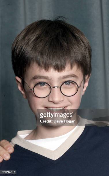 Actor Daniel Radcliffe attends a press conference for the movie "Harry Potter and The Philosopher's Stone" in London on August 23, 2000. 11 year old...