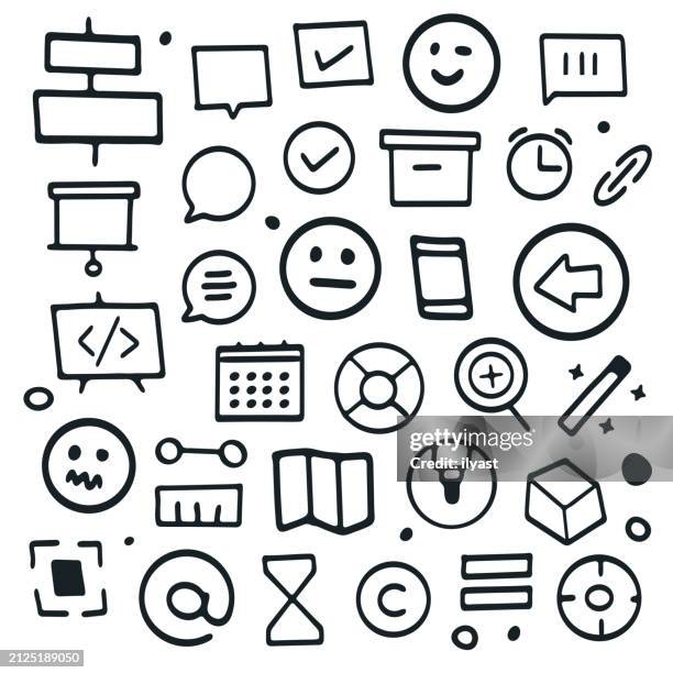 Feedback Pattern Seamless Doodle Repeating Pattern For Feedback Comments High-Res Vector ...