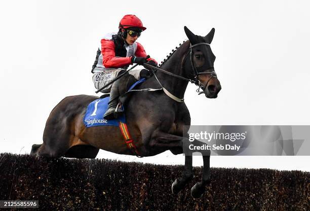 Meath , Ireland - 1 April 2024; Saint Sam, with Paul Townend up, during the McInerney Properties Fairyhouse Steeplechase on day three of the...