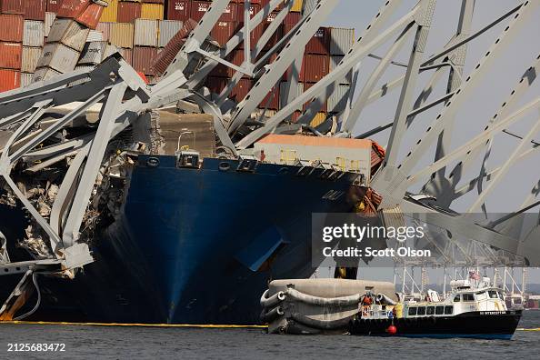 Baltimore's Francis Scott Key Bridge Collapses After Being Struck By Cargo Ship Baltimore's Francis Scott Key Bridge Collapses After Being Struck By Cargo Ship