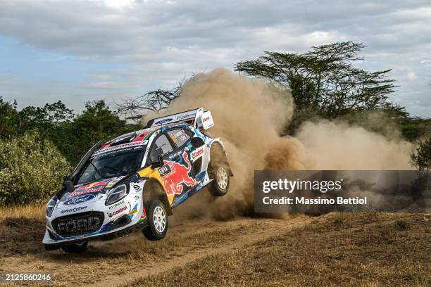 Drien Formaux of France and Alexandre Coria of France compete with their M-Sport Ford WRT Ford Puma Rally1 Hybrid during Day Three of the FIA World...