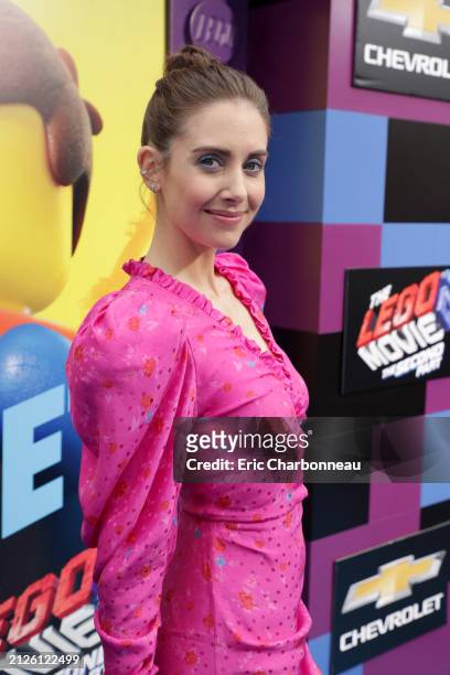 Alison Brie seen at Warner Bros. Pictures Los Angeles Premiere of 'The Lego Movie 2: The Second Part' at Regency Village Theatre, Los Angeles, CA,...