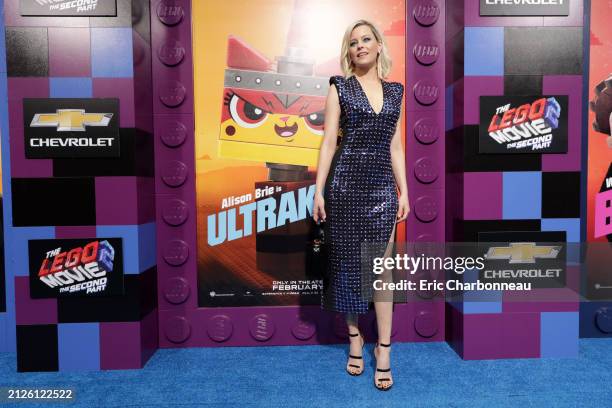 Elizabeth Banks seen at Warner Bros. Pictures Los Angeles Premiere of 'The Lego Movie 2: The Second Part' at Regency Village Theatre, Los Angeles,...