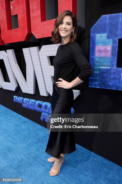 Cobie Smulders seen at Warner Bros. Pictures Los Angeles Premiere of 'The Lego Movie 2: The Second Part' at Regency Village Theatre, Los Angeles, CA,...