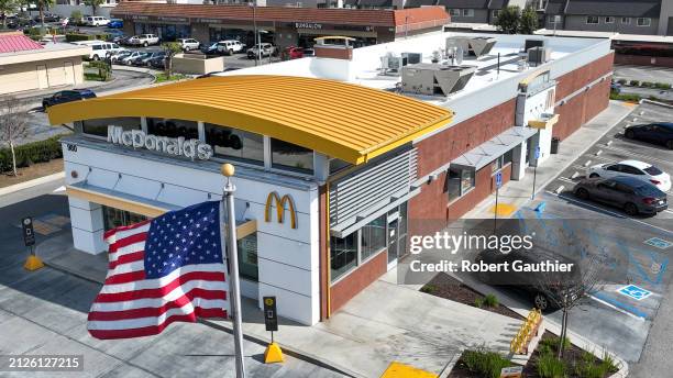 Azusa, CA, Monday, April 1, 2024 - McDonalds located on Rte. 66.