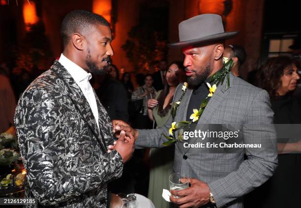 Michael B. Jordan, Jamie Foxx seen at Warner Bros. Presents JUST MERCY Premiere Gala at the Toronto International Film Festival, Toronto, Canada - 6...