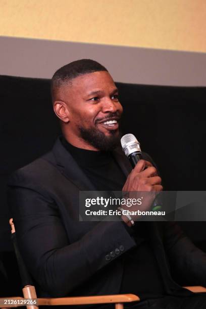 Jamie Foxx seen at Warner Bros. JUST MERCY special tastemaker film screening, Los Angeles, USA - 16 November 2019