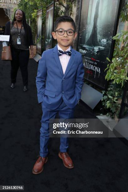 Jaydan Valdivia seen at New Line Cinema Premiere of 'The Curse of La Llorona' at The Egyptian Theatre, Los Angeles, CA, USA - 15 April 2019