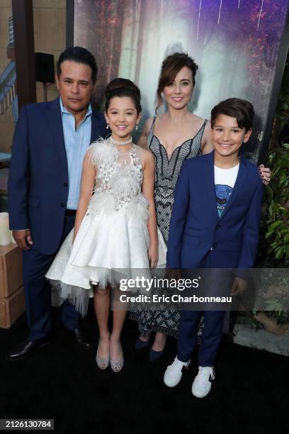 Raymond Cruz, Jaynee-Lynne Kinchen, Linda Cardellini, Roman Christou seen at New Line Cinema Premiere of 'The Curse of La Llorona' at The Egyptian...