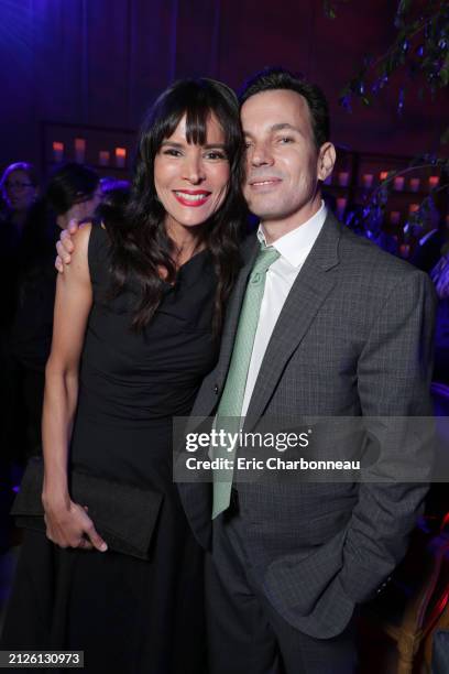 Patricia Velasquez, Emile Gladstone, Producer, seen at New Line Cinema Premiere of 'The Curse of La Llorona' at The Egyptian Theatre, Los Angeles,...