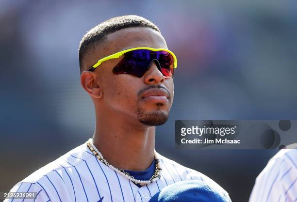 Francisco Lindor of the New York Mets in action against the Seattle Mariners at Citi Field on September 03, 2023 in New York City. The Mets defeated...