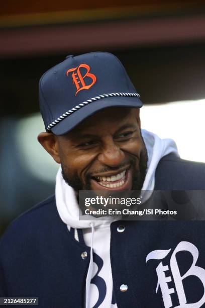 Former NBA player Andre Iguodala attends the game between Bay FC and the Houston Dash at PayPal Park on March 30, 2024 in San Jose, California.