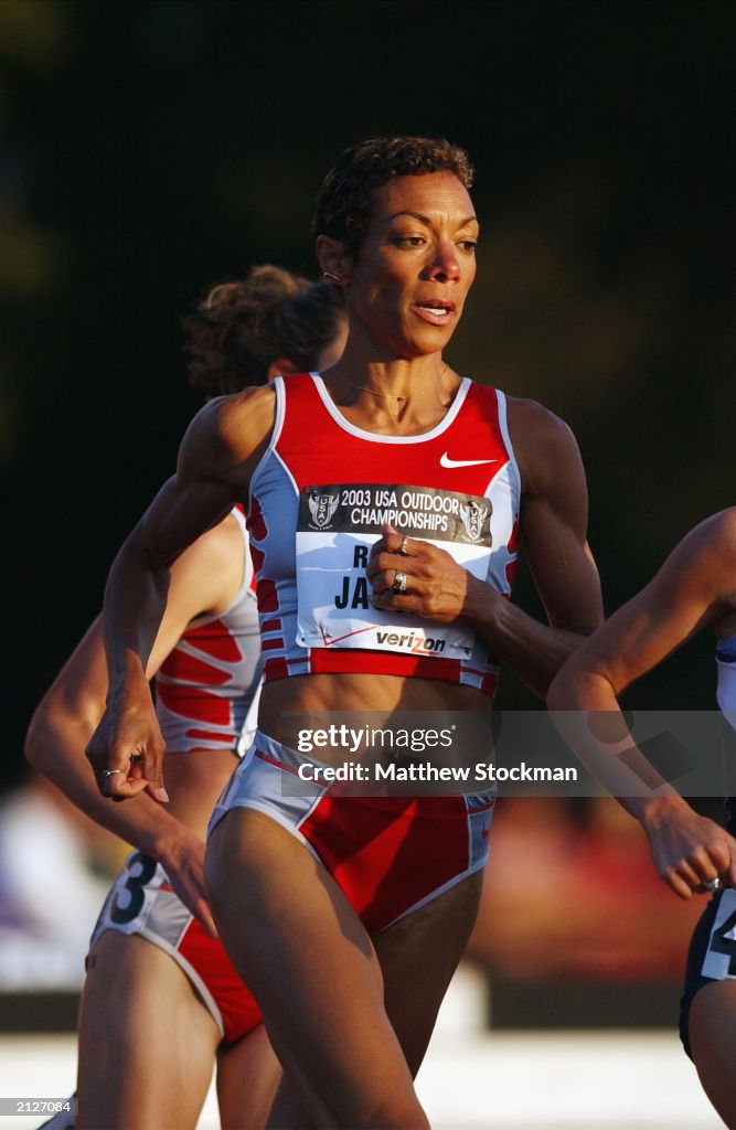 Regina Jacobs paces