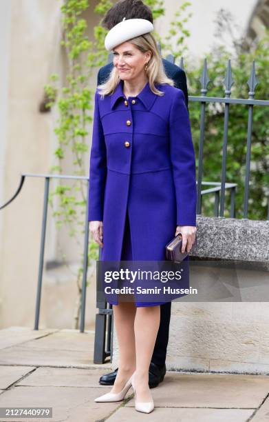 Sophie, Duchess of Edinburgh attends the Easter Service at Windsor Castle on March 31, 2024 in Windsor, England.