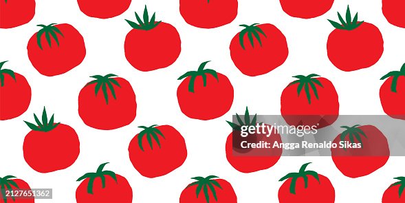 Tomatoes hand drawn seamless pattern Tomatoes hand drawn seamless pattern