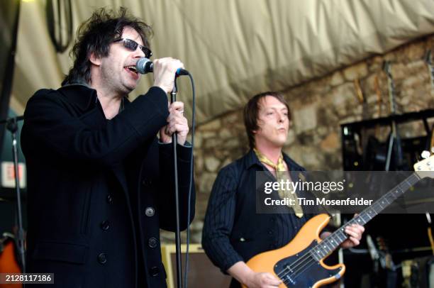 Ian McColloch and Echo & the Bunnymen perform during SXSW 2009 at Stubbs Bar-B-Que on March 20, 2009 in Austin, Texas.