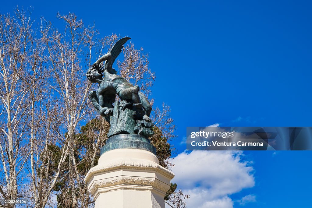 Fuente del Ángel Caído in Madrid, Spain