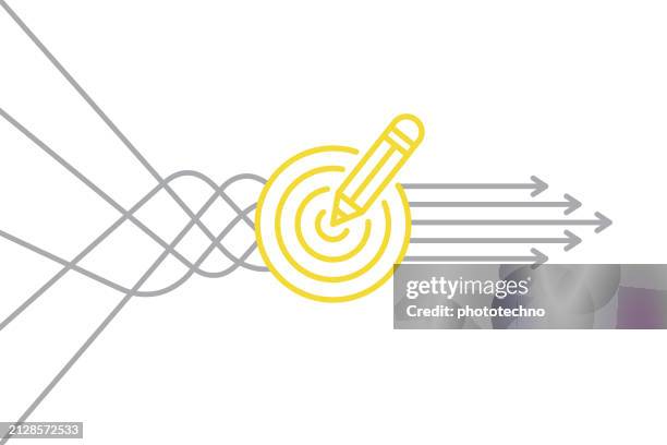 goal solution concept on white background - business strategy stock illustrations