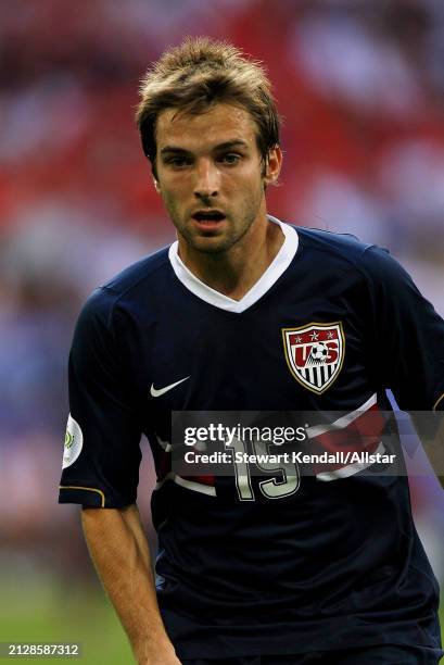 June 12: Bobby Convey of USA in action during the FIFA World Cup Finals 2006 Group E match between USA and Czech Republic at Arena Aufschalke on June...