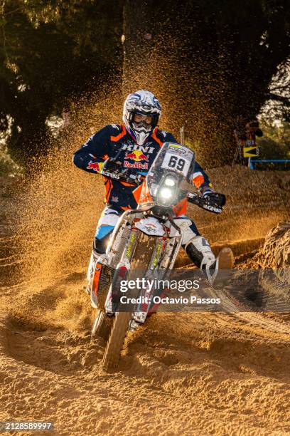 Edgar Canet Ardevol of Spain compete on a KTM 450 RALLY FACTORY REPLICA during the Prologue Stage on day one of the FIA Rally Raid Portugal 2024...