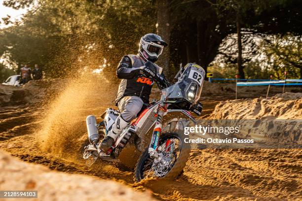 Alexandre Vaudan of Czech Republic compete in their KTM Rally during the Prologue Stage on day one of the FIA Rally Raid Portugal 2024 event of the...