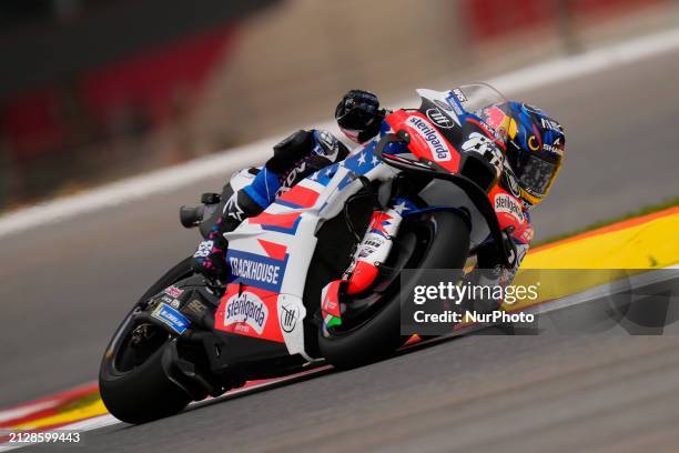 Miguel Oliveira of Portugal and Trackhouse Racing during the free practice of the Grande Premio Tissot de Portugal at Autodromo do Algarve on March...