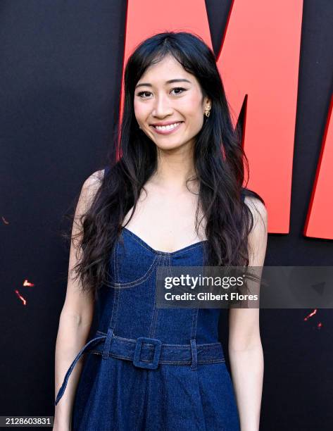 Leenda Dong at the "Monkey Man" premiere held at TCL Chinese Theatre on April 3, 2024 in Los Angeles, California.