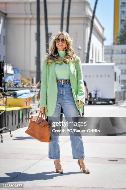 Heidi Klum is seen on April 03, 2024 in Pasadena, California.