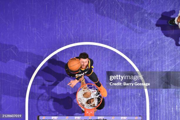 Jusuf Nurkic of the Phoenix Suns goes to the basket during the game on April 3, 2024 at Footprint Center in Phoenix, Arizona. NOTE TO USER: User...