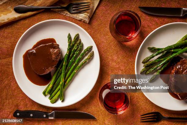 Filet Mignon With Madeira Sauce for Treat Yourself Recipe Round-up in Food on April 02, 2024 in Washington, DC.