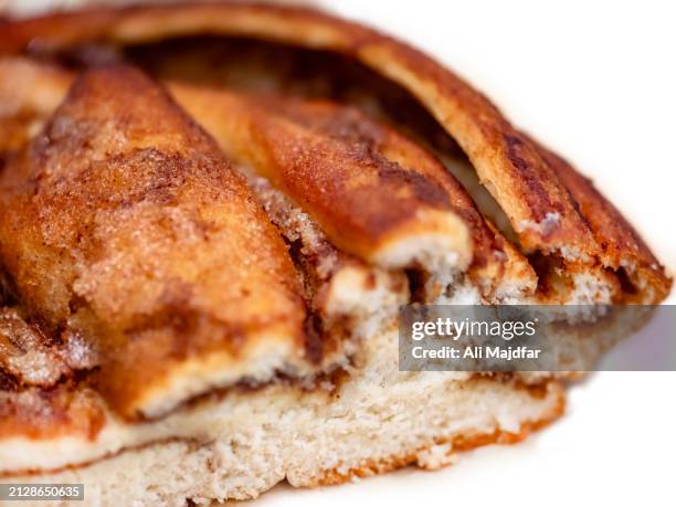 cinnamon roll cut out - sticky bun stock pictures, royalty-free photos & images