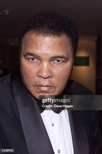 Boxing icon Muhammad Ali celebrates his 59th birthday at a private party held in his honour at the Hilton Hotel in Park Lane, London on January 15,...