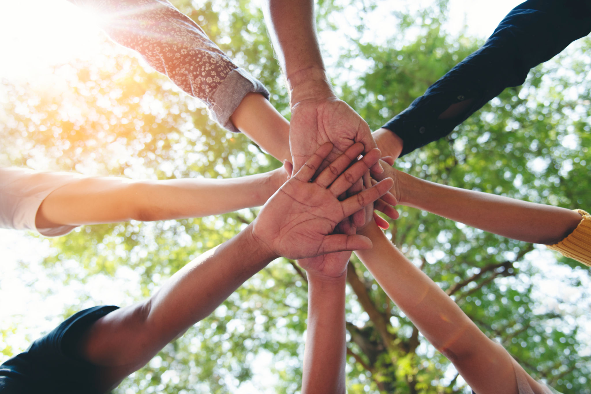 Diverse multiethnic Partners hands together teamwork group of multiracial people meeting join hands togetherness. Diversity people hands join empower partnership teams connection volunteer community Diverse multiethnic Partners hands together teamwork group of multiracial people meeting join hands togetherness. Diversity people hands join empower partnership teams connection volunteer community